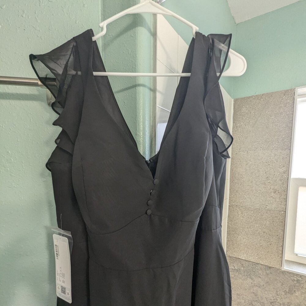 Azazie Rumi Black  Size A20